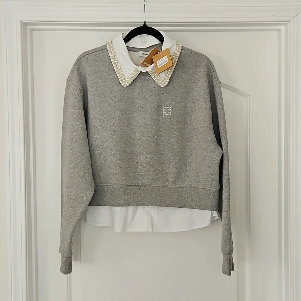 SANDRO layered sweatshirt - Picture 8 of 15